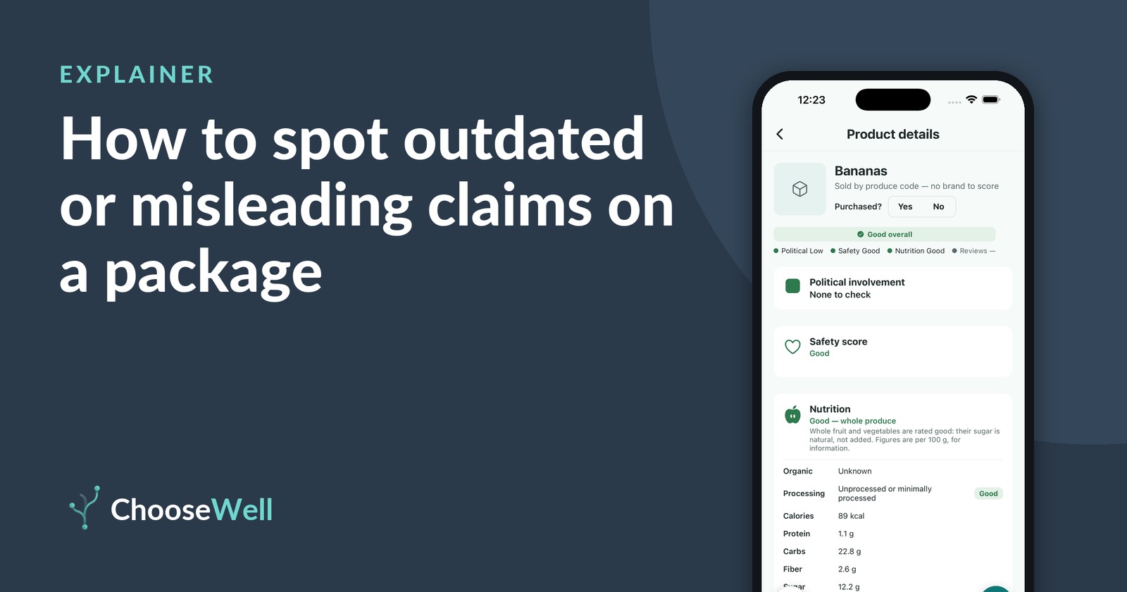 How to spot outdated or misleading claims on a package